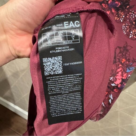 GUESS Womens Kellie Wrap Dress, Purple S - Picture 6 of 8